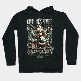 Civil resistance - Aesthetic cherub Streetwear Hoodie